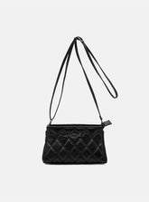 Bolsa em Couro Matelassê Preto